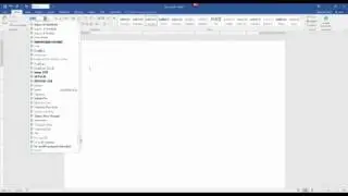 Setting Font Type and Size in Word 2016 for PC