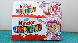 3 eggs in park Kinder Surprise Barbie