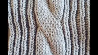 Flat braid (tourniquet). Knitting. Master Class.