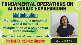 8th ICSE Maths Ex 12.3 Q.2 | Multiplication of Algebraic Expression | Polynomials 