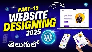 Elementor Tutorials Part-4 | Wordpress Website Design Tutorials in Telugu Part 12