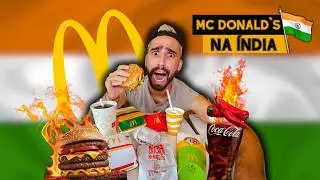 Provei o McDONALDS mais ESTRANHO do mundo na ÍNDIA!