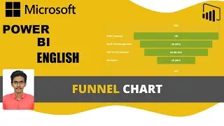 Power BI Funnel Chart In English | How To Create Funnel Chart In Power BI | When To Use Funnel Chart