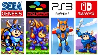 EVOLUTION OF ROCKET KNIGHT GAMES #playstation #nintendo #sega #sparkster #gaming #gameplay #games