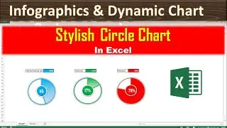 Stylish Circle Chart in Excel ( Hindi ) | ITHW