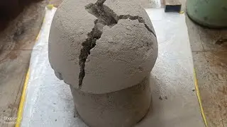 Pure cement big mushroom shape #floorcrumbling #satisfying 🩷