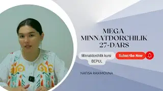 Mega minnatdorchilik 27-dars
