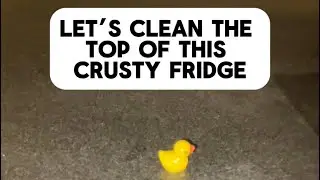 Let’s Clean The Top Of This Crusty Fridge