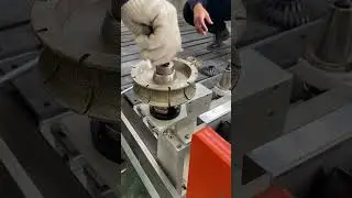 CNC Machine, operation for changing polishing tools with Lock Seat(Lock Knife Block), with rings
