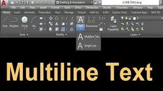 🔥Multiline text in AutoCAD !🔥! multiline text !🔥! Text in AutoCad !🔥! how to write text