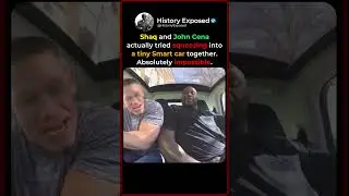 When Shaq and John Cena Tried Fitting in a Smart Car 😂🚗