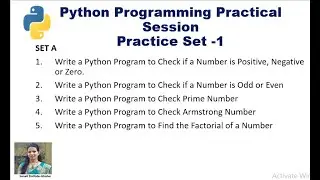 Python Programming| Check Armstrong Number, to Check Prime Number, to Find the Factorial of a Number