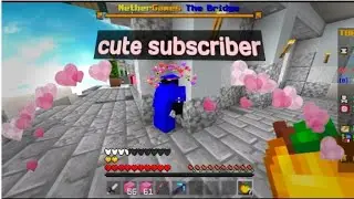 I Found Cute Subscriber In Minecraft Bridge Race 💖💕