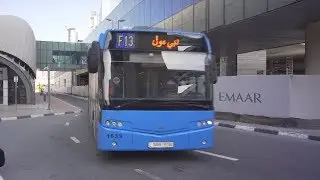 United Arab Emirates, Dubai, bus F13 ride from Burj Khalifa/Dubai Mall to  Dubai Mall
