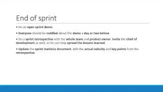 Scrum Master Checklist 03  End of Sprint