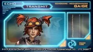 Borderlands 2 - Gaige Echo Logs [russian hardsub]