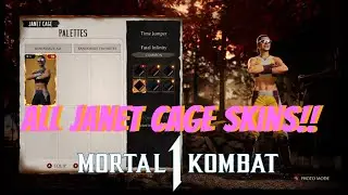 MK1 how to unlock Janet Cage Kameo Mastery, all MAX Level skins!