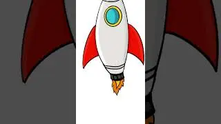 Rocket animation, made in procreate! 
