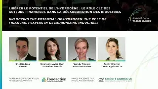 Libérer le potentiel de l'hydrogène : Le rôle des acteurs financiers dans la décarbonisation