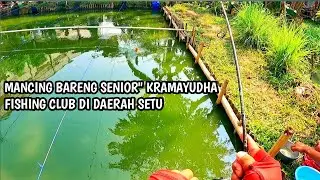 Mancing bareng Kramayudha fishing club di daerah setu. MAKANIN BANGETTT