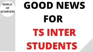 GOOD NEWS FOR TS INTER STUDENTS 2021|NEW TS INTER COURSE|TS INTER SYLLABUS|TS INTER SUPPLY EXAM DATE