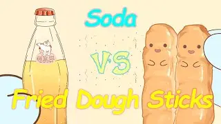 🍽️The romantic love of fried dough sticks and the special way to drink soda😜🤩