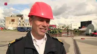 Brandweer Lelystad Airport oefent op Schiphol