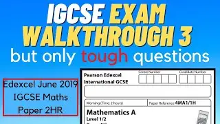 Pearson edexcel IGCSE Exam Paper Walkthrough 3: Can you solve them?