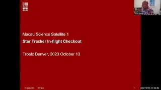 Star tracker in-flight checkout/Macausat VFM - Troelz Denver and Peter Brauer