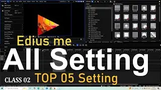 edius x all settings I edius new project settings 