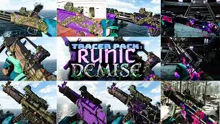 Runic Demise All Zombies Mastery Camos & Pack a Punch Tiers All 3 Tracer Pack Weapons *Cold War*