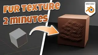 Blender 3D Easy Fur in 2 Minutes | Tutorial