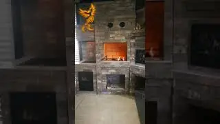 Печной комплекс из гиперпрессованого кирпича