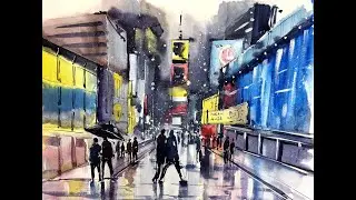 Мастер-класс по скетчингу «Огни ночного города» | Как нарисовать город поэтапно