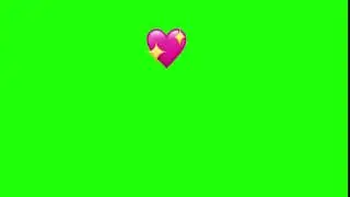 shatter heart emoji green screen smaller
