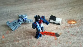 Optimus Prime Vs Galvatron and Lockdown | Transformers Stop Motion