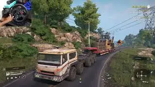 How To Transport Caterpillar Disassemble parts in Snowrunner | AKSR GAMING YT