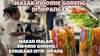 Sambut istri jepang pulang kerja dengan indomie goreng indonesia
