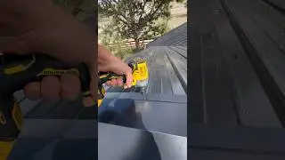 Venting a metal roof with ridge vent closures.