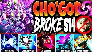 New HOB Cho'Gath Season 14 Build Guide: 25s R + FULL AP PEN = COMPLETELY BREAK RIVEN | s14 Gameplay