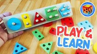 Toddly Winks│PLAY & LEARN Shapes│Educational and Fun Shapes Puzzle Board