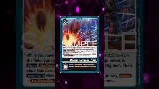 5 Cost Comet Hamer for CS Is the Future for Option Removal BT-23 Hackers' Slumber | Digmon Card Game