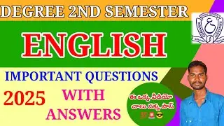 DEGREE 2ND SEMESTER ENGLISH ALL LESSONS ONE VIDEO EXPLANATION 🚨💯 PASS 🚨 OSMANIA UNIVERSITY