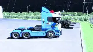 Euro Truck Simulator 2- Thunder and lightning in Copenhagen, Denmark