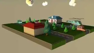 The Village In The Sky (Cinema 4D animation)