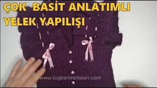 ÇOK BASİT ANLATIMLI (Fırfırlı Kız Çocuk Yeleği örgü yapılışı) #yelek #elisi