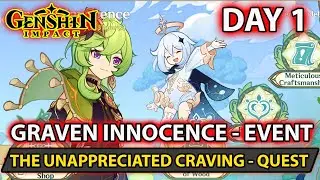 Genshin Impact  How To Complete Event (Graven Innocence Quest The Unappreciated Craving Part 1 Guide