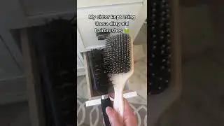 This is a SELF-CLEANING hairbrush? 😳