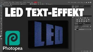 Photopea - Text-Effekt (LED)