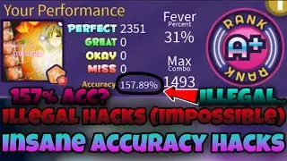 bro hack on a song to get 157% acc